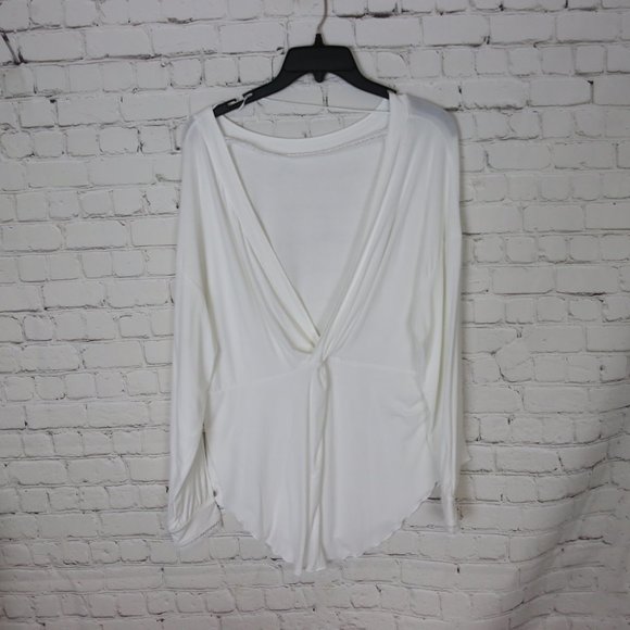 Free People Shimmy Shake Long Sleeve Top in Ivory - Picture 7 of 10